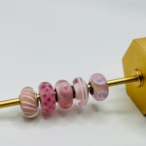 Pastel Barbie Theme Trollbead Set of 5